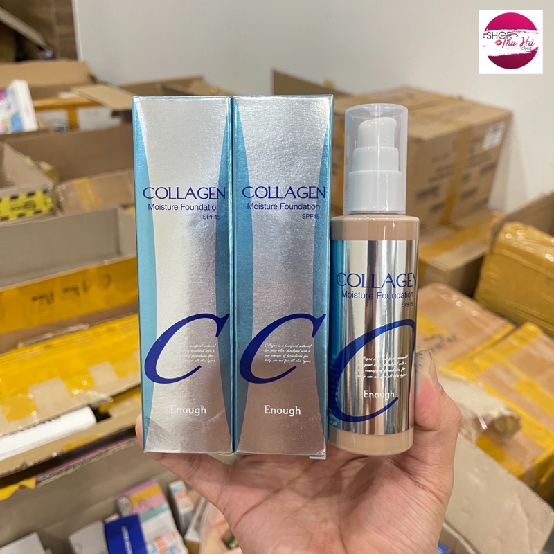 Kem nền Collagen Moisture Foundation 100ml chính hãng Hàn Quốc makeup phù hợp cho tất cả các loại da