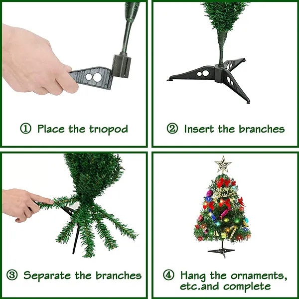 Cây Thông Giáng Sinh , 30cm Trang Trí Bàn Làm Việc