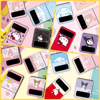 Ốp Điện Thoại Polycarbonate Cứng Mỏng Hình Hello Kitty Kuromi Kiểu Hàn Quốc Cho Samsung Galaxy Z Flip 4 / 3
