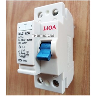 Cầu dao - Aptomat chống giật LIOA 2P 32A - 40A 30mA 240V AC - Chính hãng