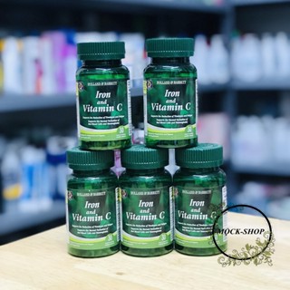 Iron and Vitamin C Holland Barrett Lọ 30 Viên sắt giảm thiếu máu cho cơ thể của Anh Quốc