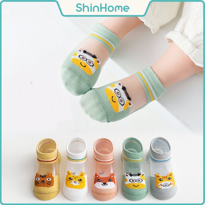 Tất lưới cho bé, tất điều hòa trẻ em thoáng khí - thấp cổ cho bé 1-5 tuổi