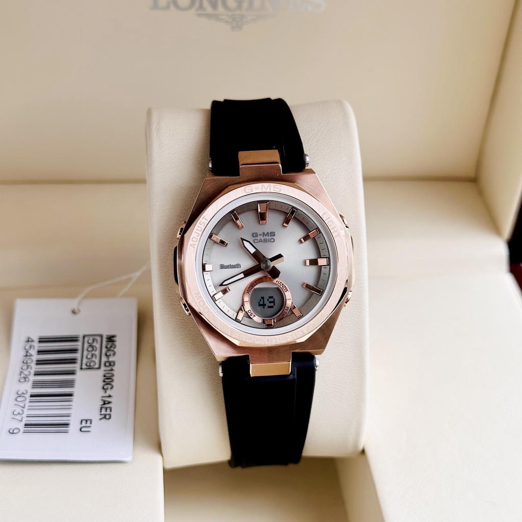 Đồng hồ nữ dây nhựa Casio Baby G MSG B100G 1A