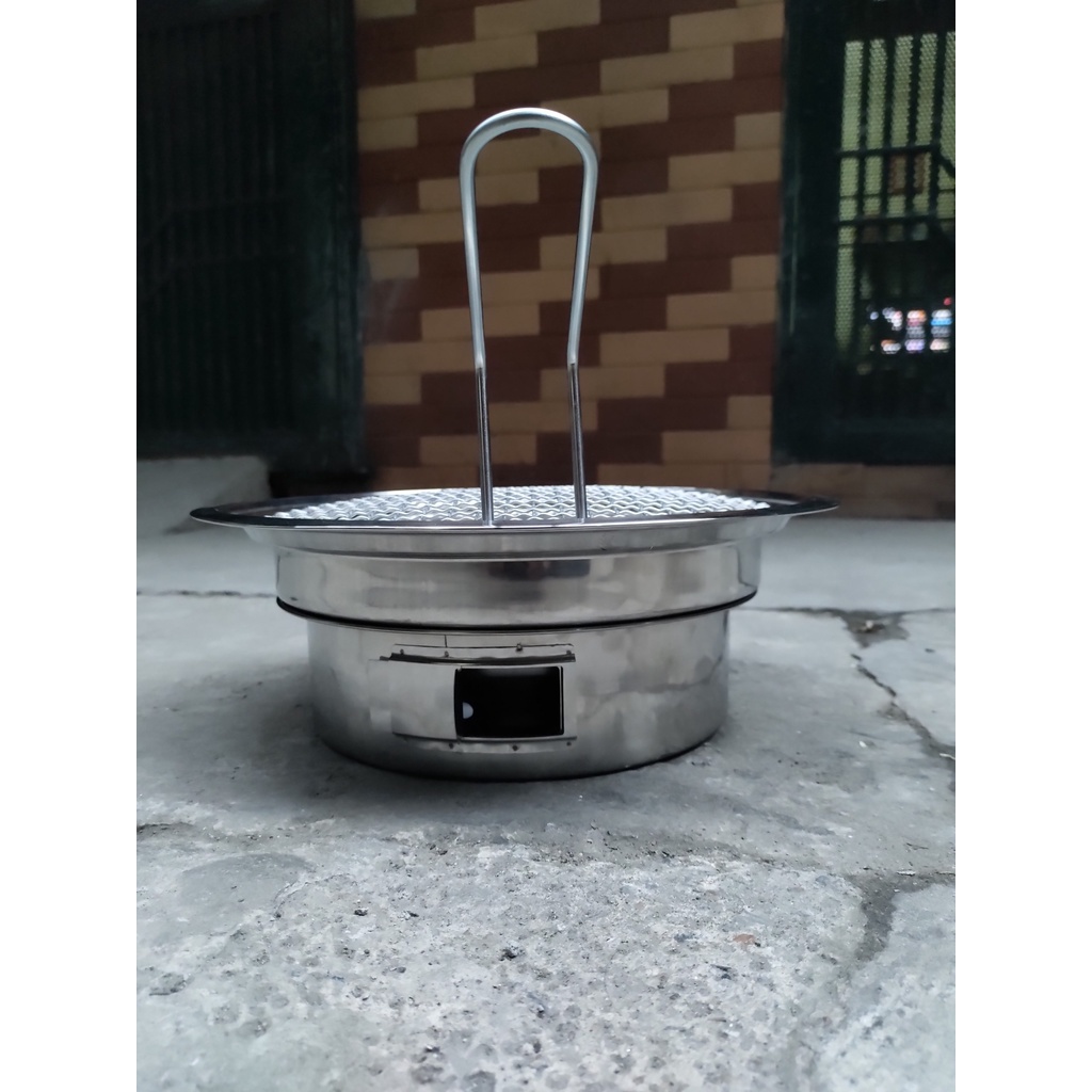 Bếp nướng than hoa âm bàn DK1 - Vỉ nướng inox