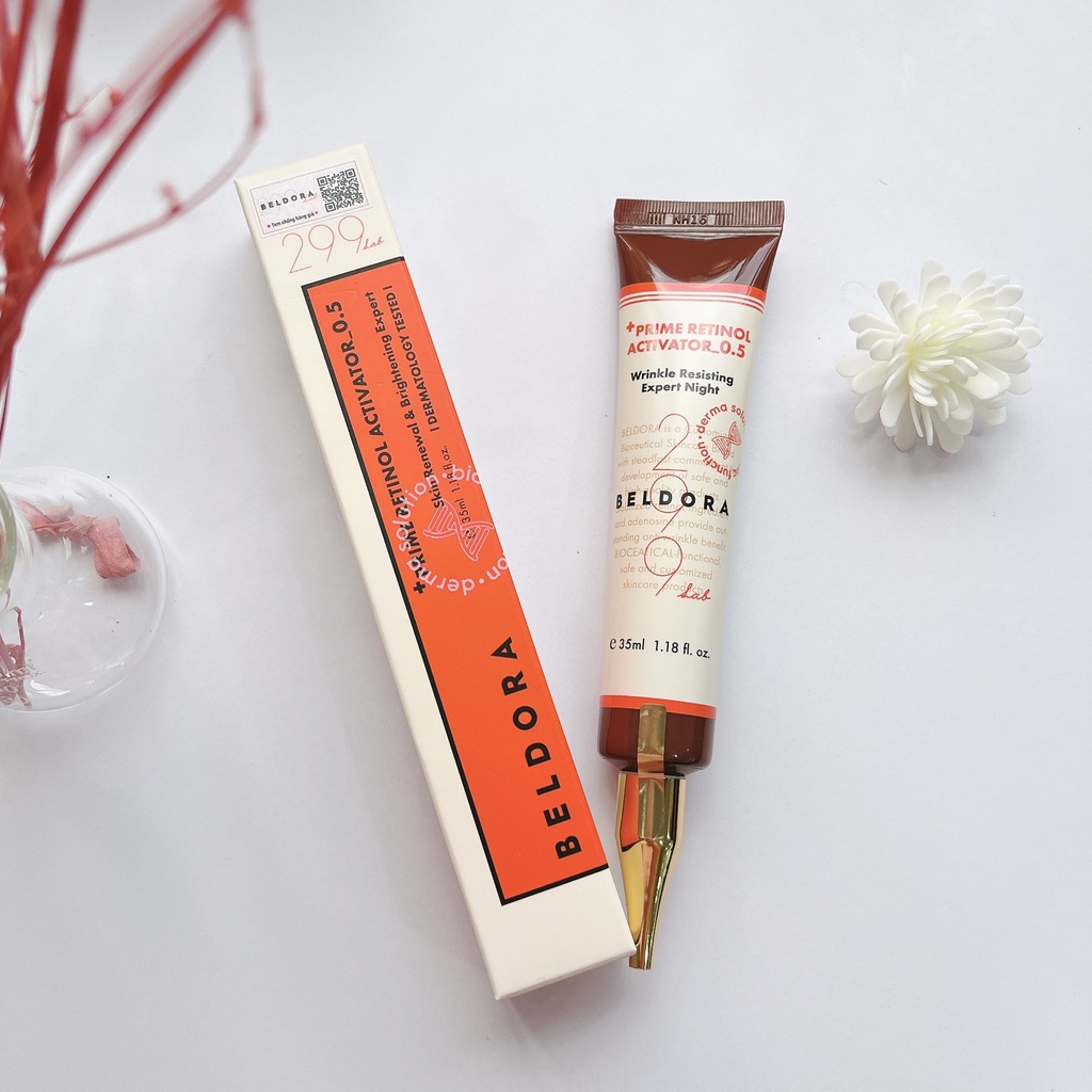 Beldora 299 Prime Retinol Activator 0.5 - Kem Dưỡng Retinol Phủ Bóng Da, Ngừa Mụn Ẩn 35ml