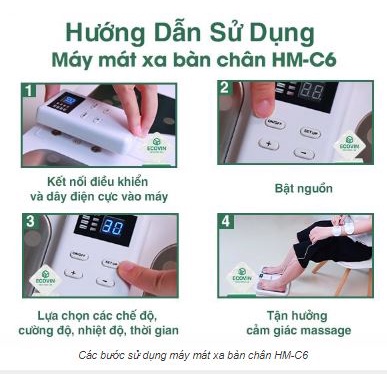 Máy Massage bàn chân , Máy massa xung điện HM-C6