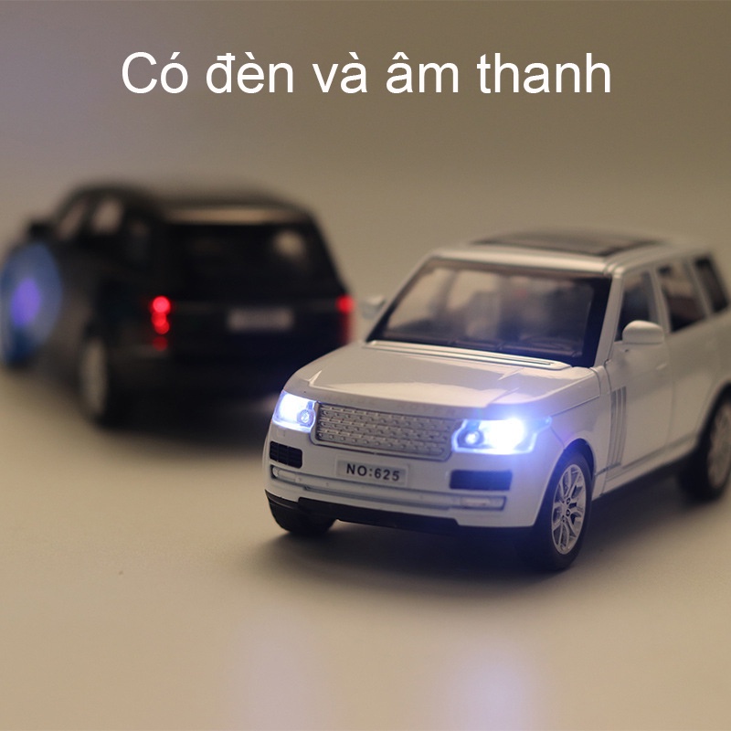 Xe ô tô mô hình Land Rover - Ranger Rover tỉ lệ 1:32 khung hợp kim mở full cửa có đèn âm thanh cót chạy đà