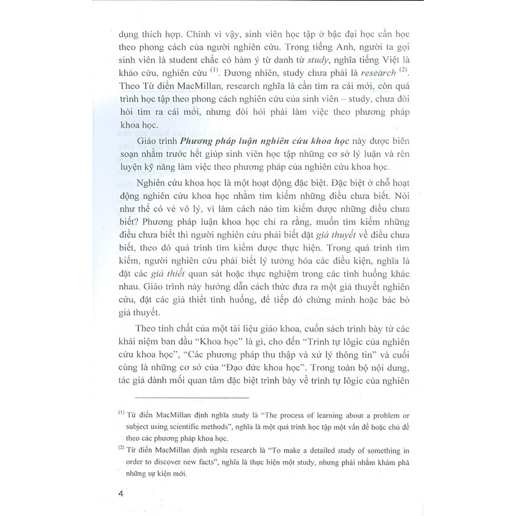 Sách - Giáo Trình Phương Pháp Luận Nghiên Cứu Khoa Học