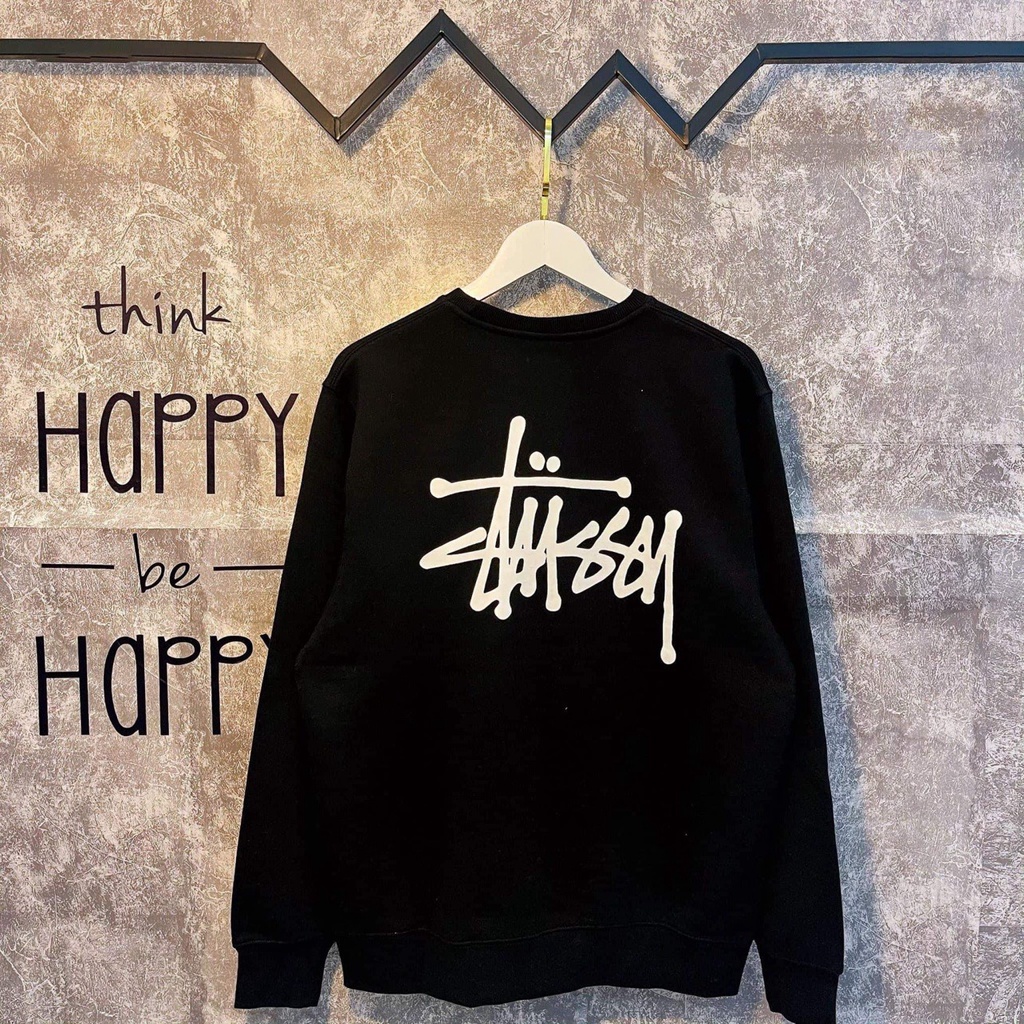 Sweater Stus.sy vải nỉ bông dày dặn 2 lớp