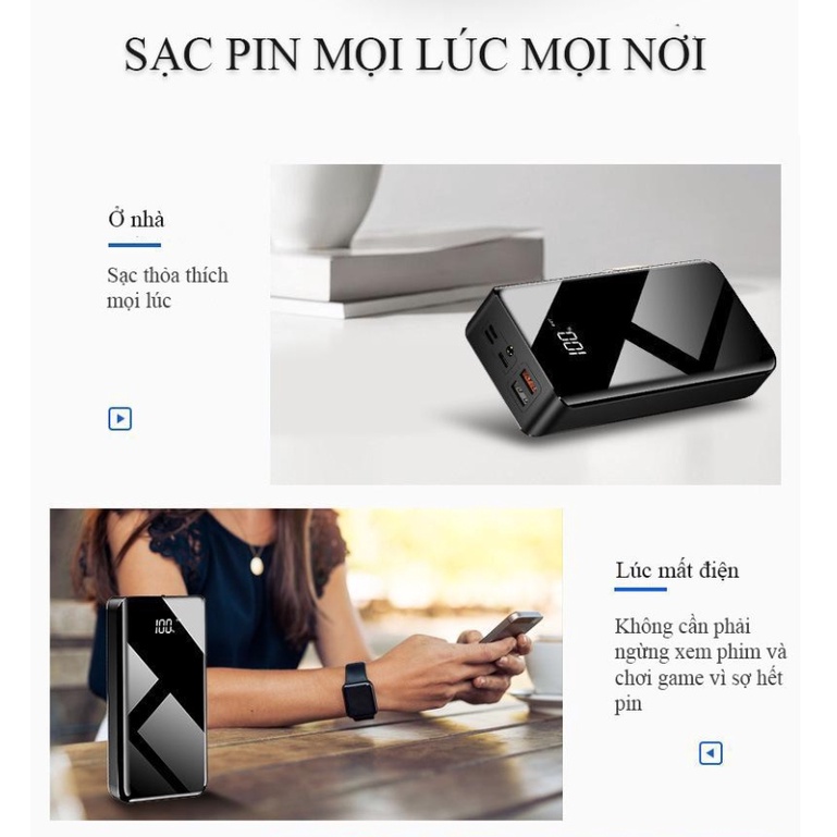 Rare stores,Pin cục sạc dự phòng,PIN Polymer cao cấp 50000mAh, 3 cổng sạc đầu vào,4 cổng sạc đầu ra, màn hình LED.