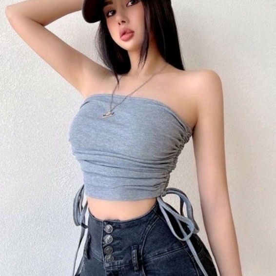 Áo ống cúp ngực rút 2 bên chuẩn body ( Trơn + Full màu sắc)