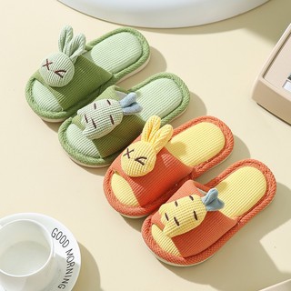 Dép Bông Trẻ Em Thỏ Cà Rốt Cute