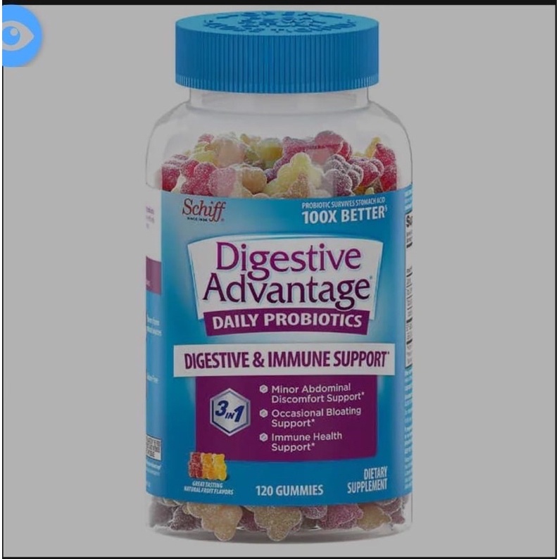 KẸO BỔ SUNG LỢI KHUẨN TIÊU HÓA + TÁO BÓN CHIFF DIGESTIVE ADVANTAGE DAILY PROBIOTIC🌿🌳