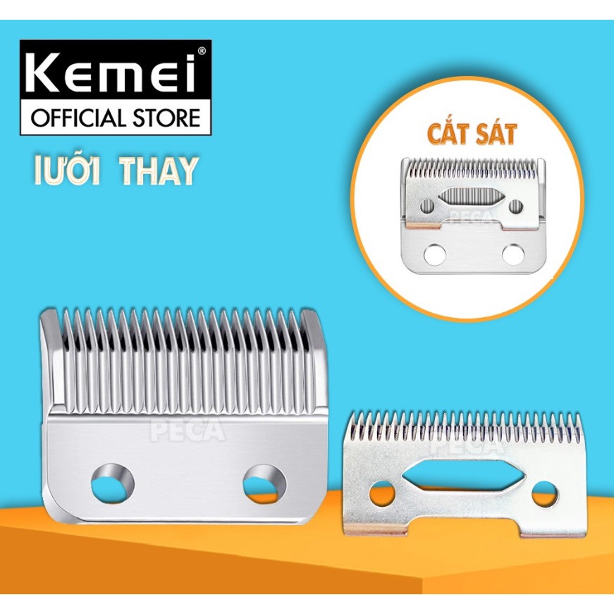 Lưỡi Thay Thế Tông Đơ  Kemei Km - 1990 , Km - 809a Bằng Thép Không Gỉ