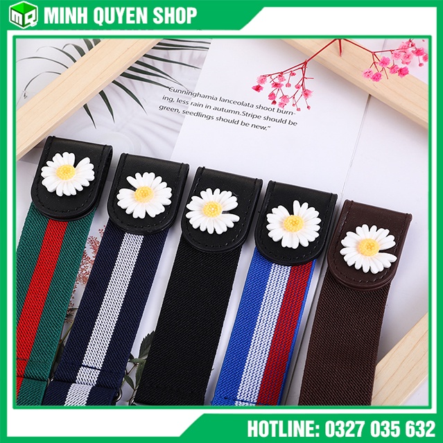 Dây Nịt Chun Thun 2 Bên Cài - Thắt Lưng Vải Co Giãn Đàn Hồi Điều Chỉnh Eo Quần