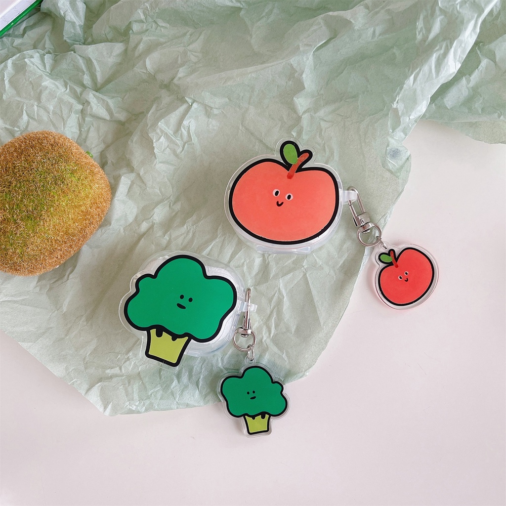 Vỏ Bảo Vệ Hộp Sạc Tai Nghe Lenovo LP40 HT38 / PRO6 LP40 PRO / LP40 S LP5 TWS Bằng TPU Trong Suốt Họa Tiết Trái Cây Dễ Thương