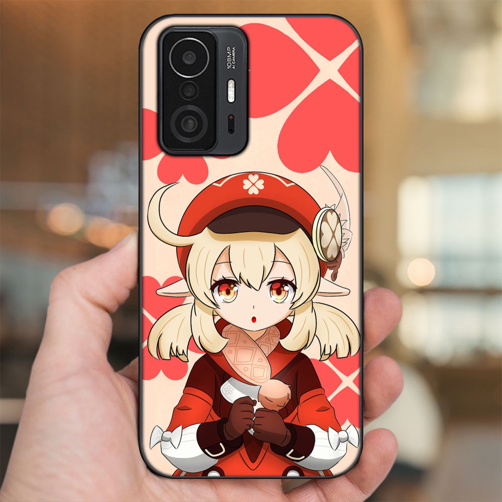 Ốp lưng Xiaomi 11T Pro 5G viền đen in hình Klee Genshin Impact