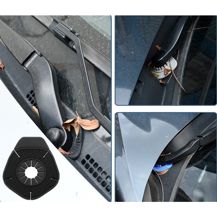 Miếng Bảo Vệ Lỗ Cần Gạt Nước Phía Trước Xe Hơi Chống Bụi Bẩn Chất Liệu Silicon Nhẹ Tiện Dụng