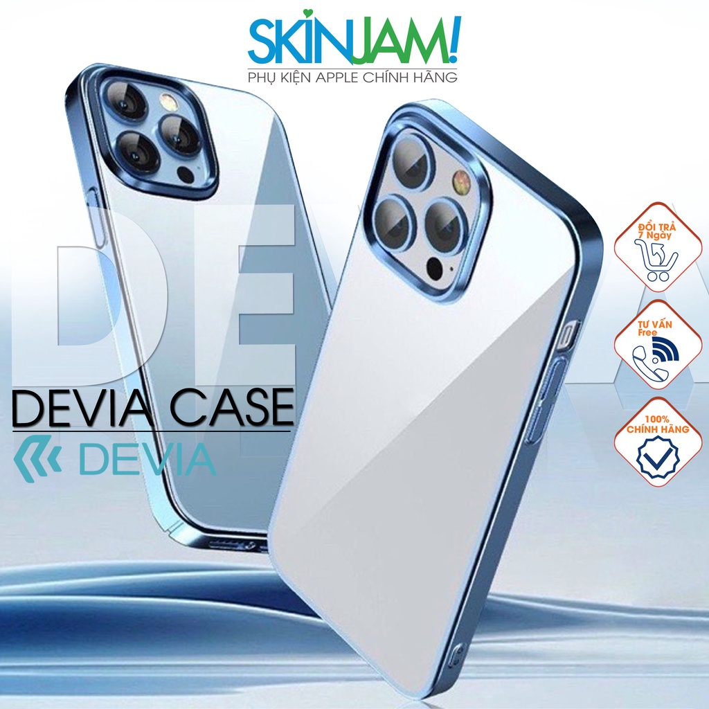 Ốp Devia Glimmer Case Không Bao Giờ Ố Vàng iP 14/ 14pro/ 14plus/ 14Promax/ 13 /13Pro/ 13Promax Hàng Chính Hãng DEVIA