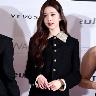 Set dạ tweed sang chảnh áo vest nữ crotop tay dài, chân váy chữ a ngắn cạp cao kiểu hàn quốc đi học đi làmthu đông sd100