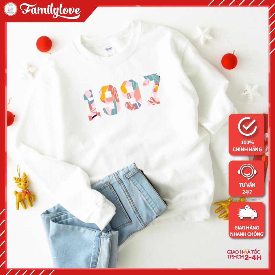 Áo Sweater Nữ form rộng Cotton Nỉ da cá (Kèm hình thật chất áo có Logo Thương hiệu) Dành cho Team 1997