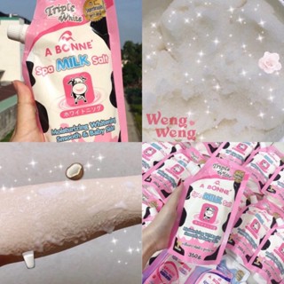 Muối Tắm Sữa Bò Tẩy Tế Bào Chết A Bonne Spa Milk Salt Thái Lan 350gr - Muối Bò, Sữa tắm muối bò thái