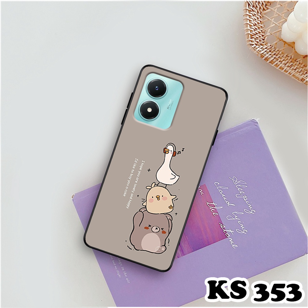 Ốp lưng Vivo Y01 - Y02s - Ốp Vivo in hình Cat&amp;Bear đáng yêu - Chất liệu TPU siêu bền