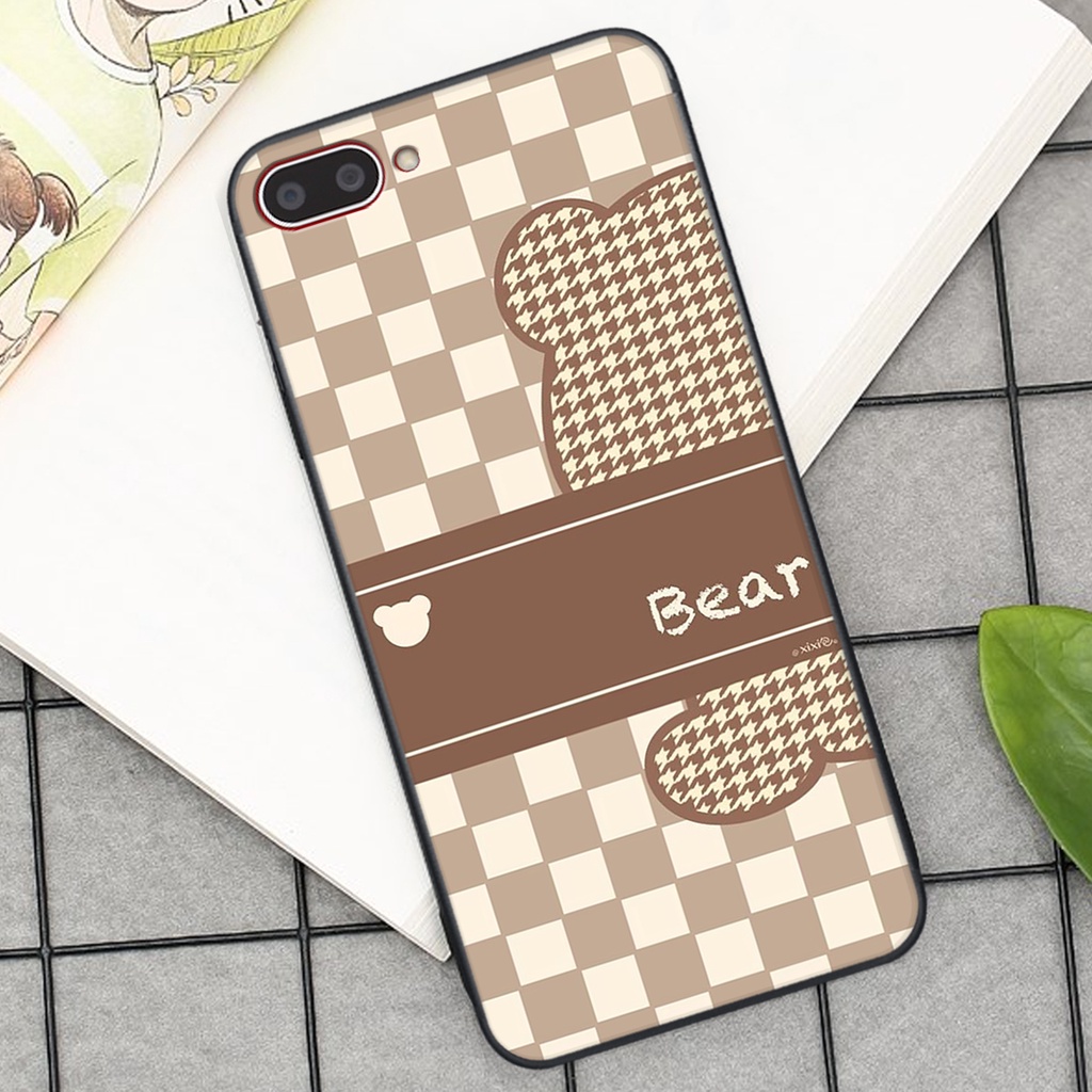 Ốp lưng Oppo A3S/ A1K / A5 2018 / REALME C2 in hình tim, kẻ vuông mẫu mới CỰC XINH