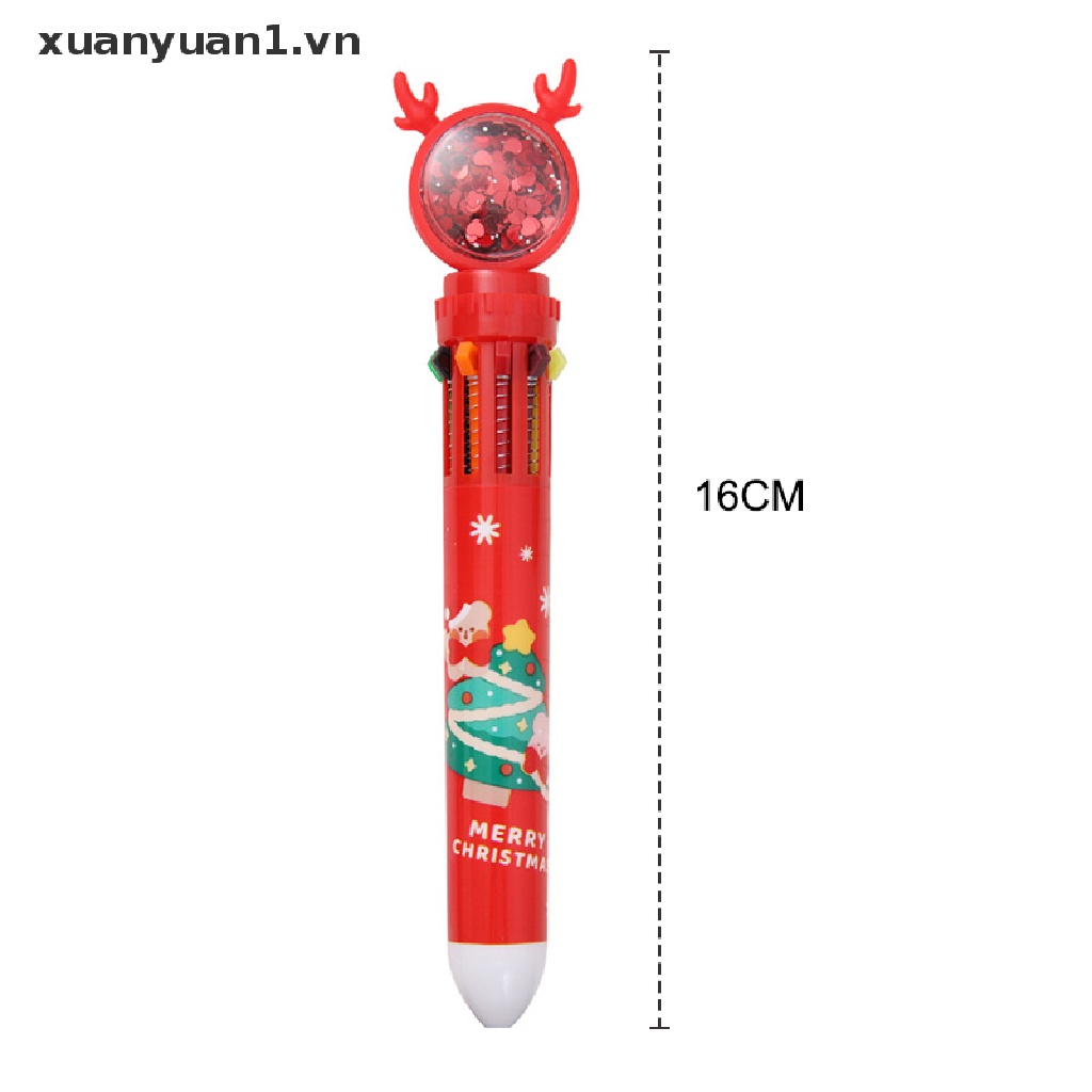 Bút Bi Nhiều Màu Họa Tiết Giáng Sinh Đáng Yêu