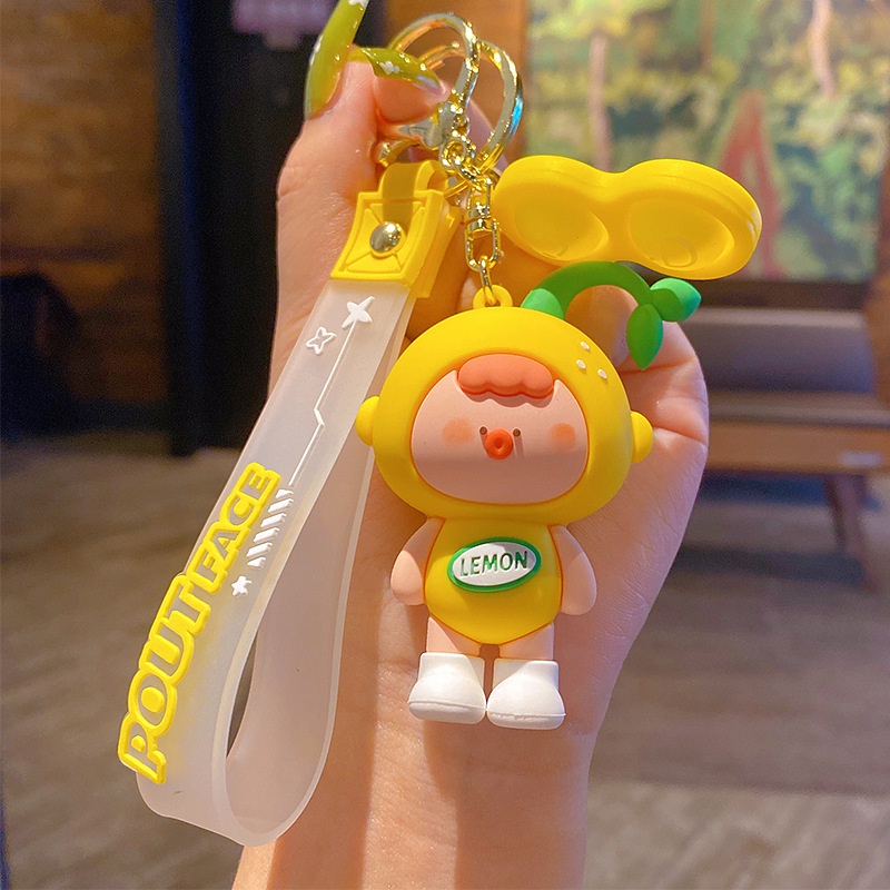 Móc Khóa Hình Hoạt Hình Sáng Tạo Dễ Thương