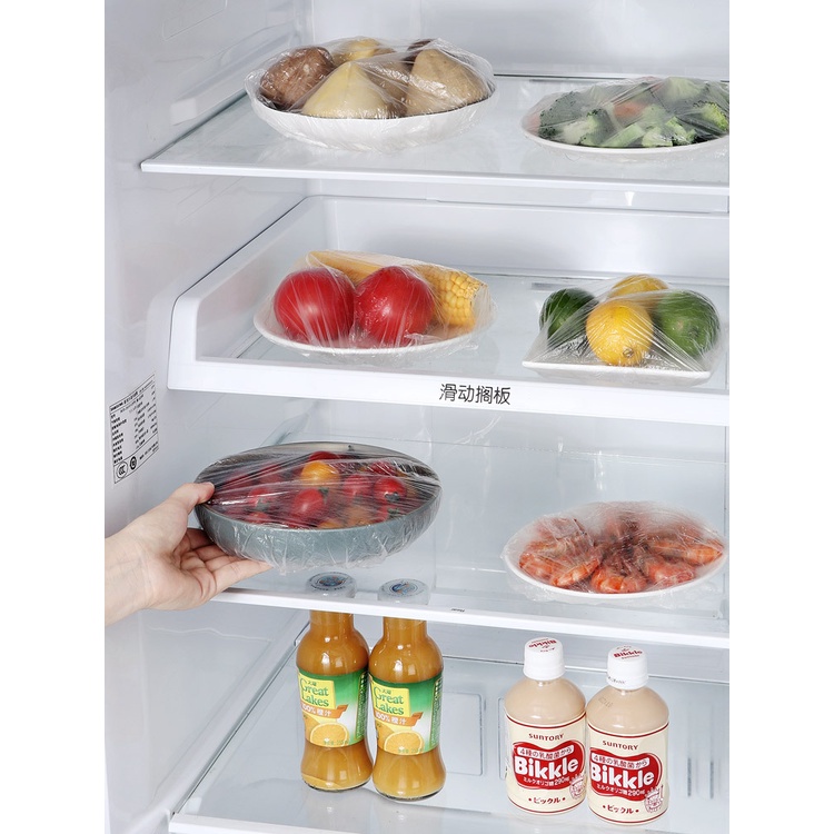 Set 10 túi màng bọc thực phẩm, đồ ăn PE hình gấu có chun có dãn siêu dai, có thể tái sử dụng khogiasi.247