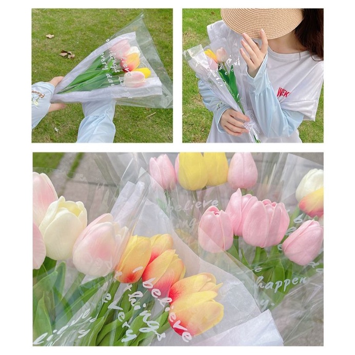 Hoa Tulip giả xinh xắn trang trí phòng, chụp ảnh, gói hoa tulip | BigBuy360 - bigbuy360.vn