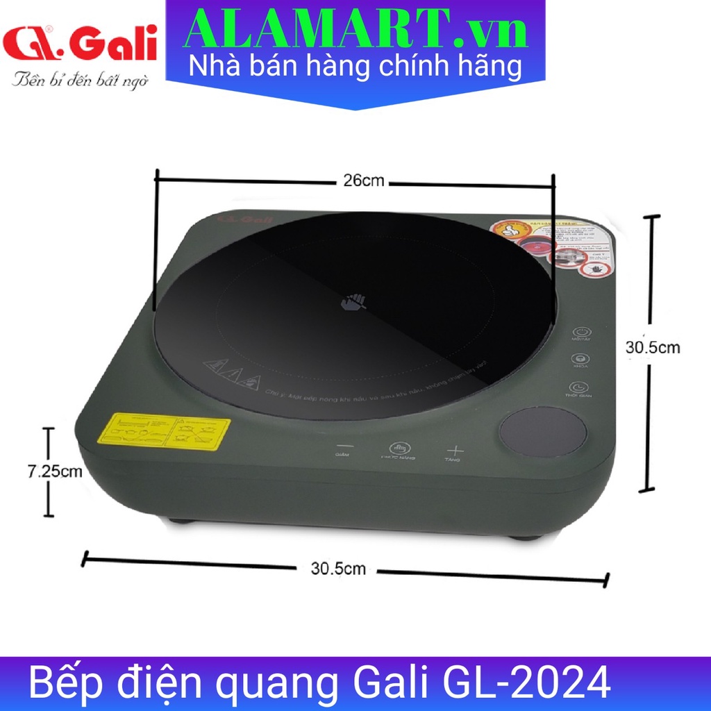 bếp điện quang Gali GL-2024 2000w bảo hành 12 tháng