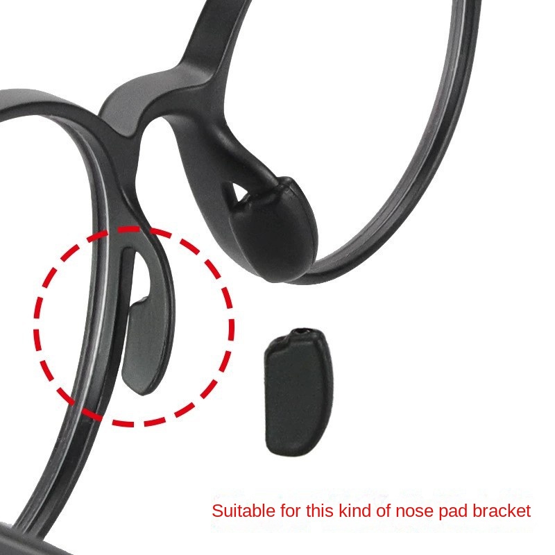 Giá Đỡ Mũi Mắt Kính Bằng Silicone Gel Chống Trượt Hình Chiếc Lá