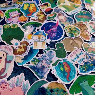 Set 30 hình dán sticker Hải Ly dễ thương