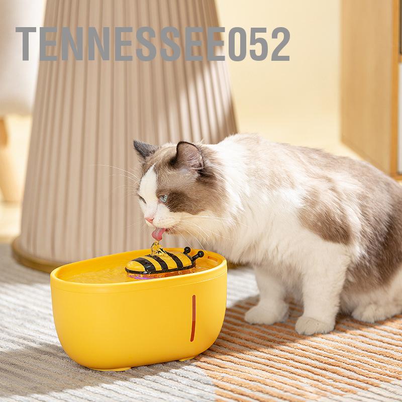 [Hàng HOT] Máy Uống Nước Tự Động Cho Chó Mèo - Máy Lọc Nước Hình con ong Dung tích 2L tuần hoàn cho Thú Cưng【Tennessee052】