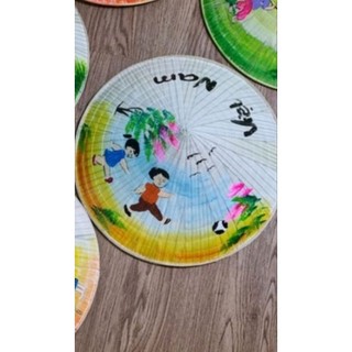 Nón lá vẽ cho bé