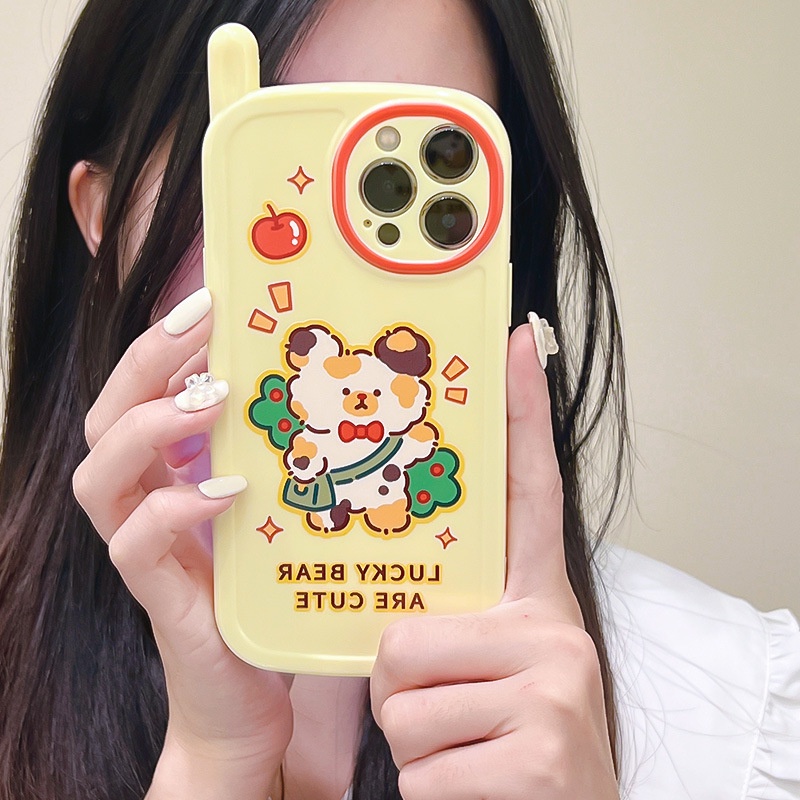 Ốp Điện Thoại Hình Gấu Hoạt Hình Cho iphone7 / 7plus / 8 / 8plus / x / xs / 11 / 12 / 13 / 14 / pro / max / plus / promax