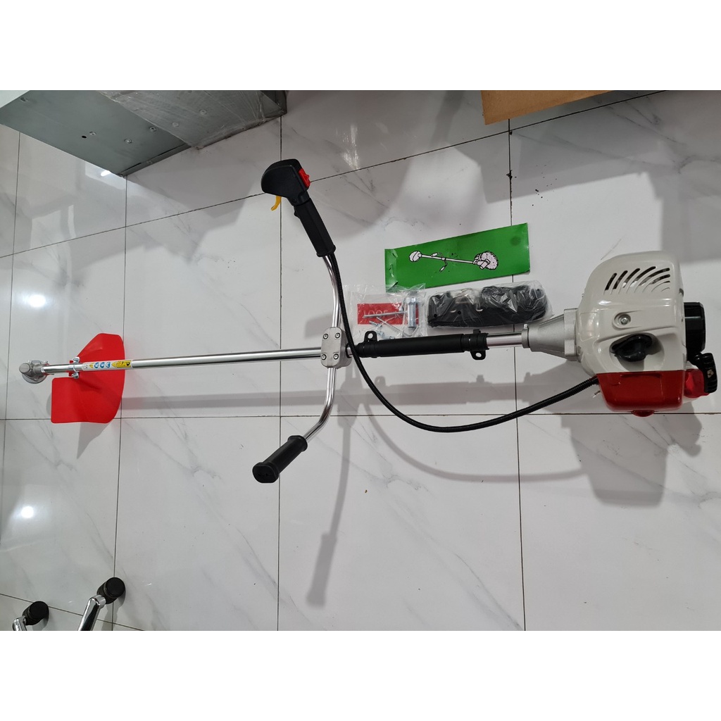 Máy cắt cỏ chạy xăng 2 thì Mitsu TL52 52cc. Máy cắt cỏ công suất lớn 52 cc