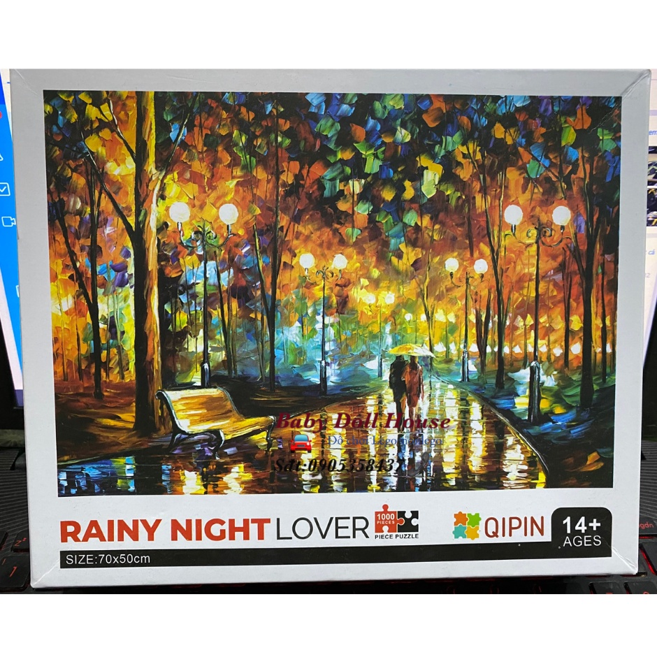 Tranh ghép hình 1000 mảnh giấy random cut