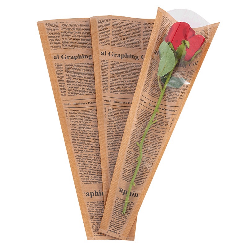 Túi Đựng 1 Bông Kraft  Tập 10 Cái