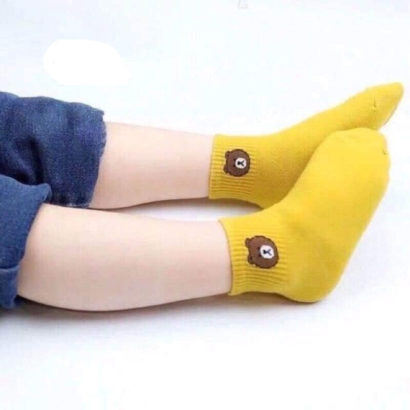 Combo 10 đôi tất gấu cho bé từ 2 đến 6 tuổi