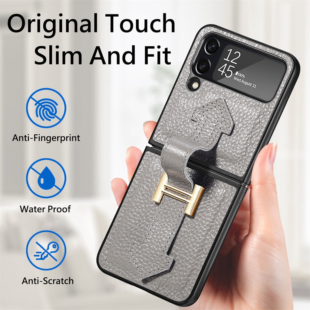 Ốp Lưng Ví Da Cho Samsung Galaxy Z Flip 3 Flip 4