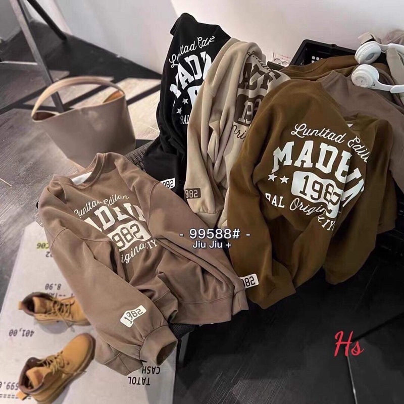 Áo nỉ bo cotton MADE HSU1