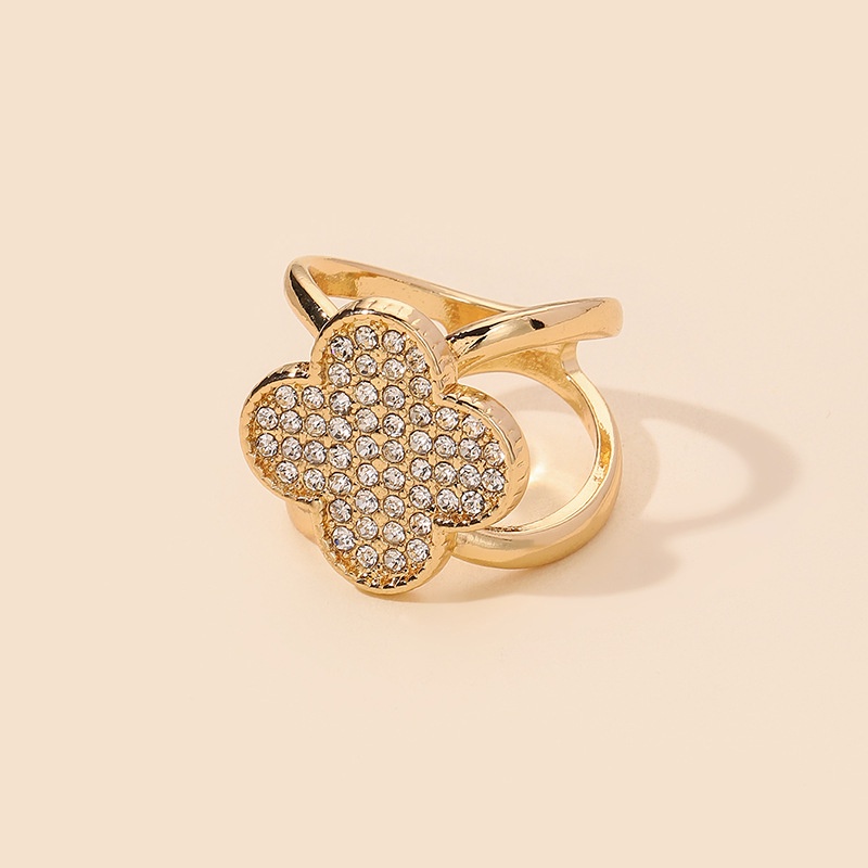 Khóa Cài Khăn Quàng Cổ Đa Năng Hình Cỏ Bốn Lá Đơn Giản Phong Cách Hàn Quốc