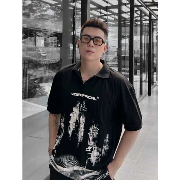 YOSICLUB ÁO SKET POLO OVERSIZE