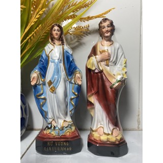 Tượng công giáo combo tượng Giuse và Maria ban ơn