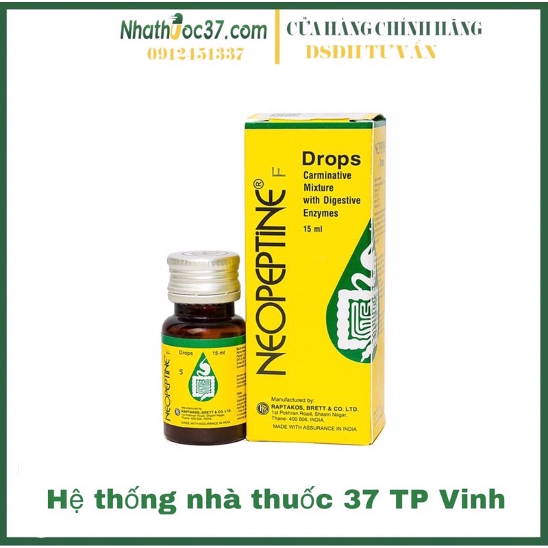 Neopeptine Drops.Dung Dịch Nhỏ Giọt Bổ Sung Giúp Trẻ Tiêu Hóa Tốt,Chướng Bụng,Khó Tiêu