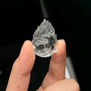 Mặt hồ ly chúa màu trắng t.a kèm dây dù đeo cổ