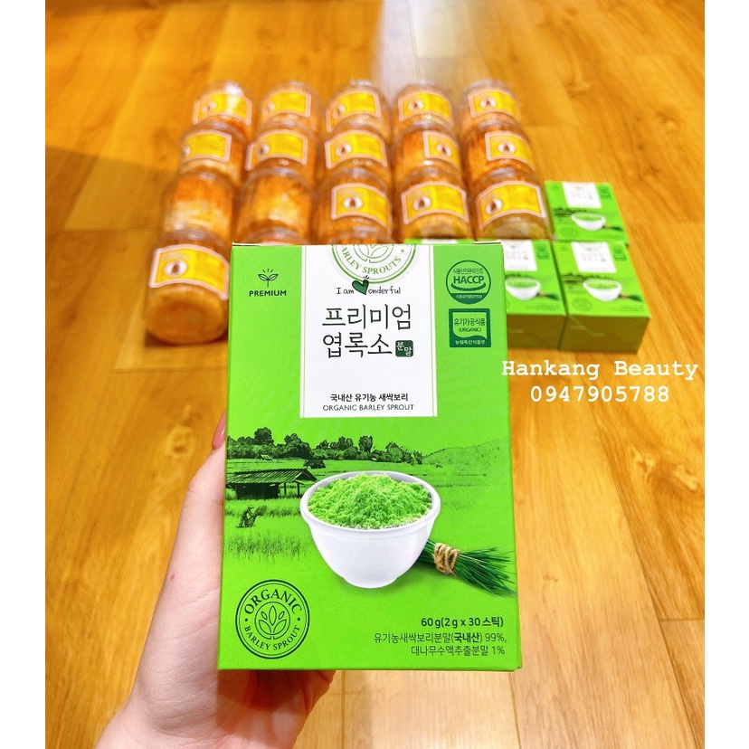 (Giá sỉ) Bột diệp lục premium organic barley sprouts powder hàn quốc 60g